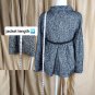 Charles Nolan New York Wool ,Mohair Blend Zip Full/ Crop Jacket Size 8