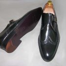 FG6001 full leather single monk strap black size 9.5 USA