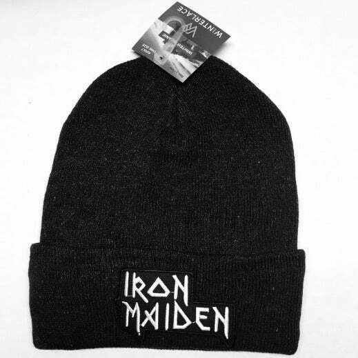 Iron Maiden Black Beanie Unisex ONE SIZE FIT