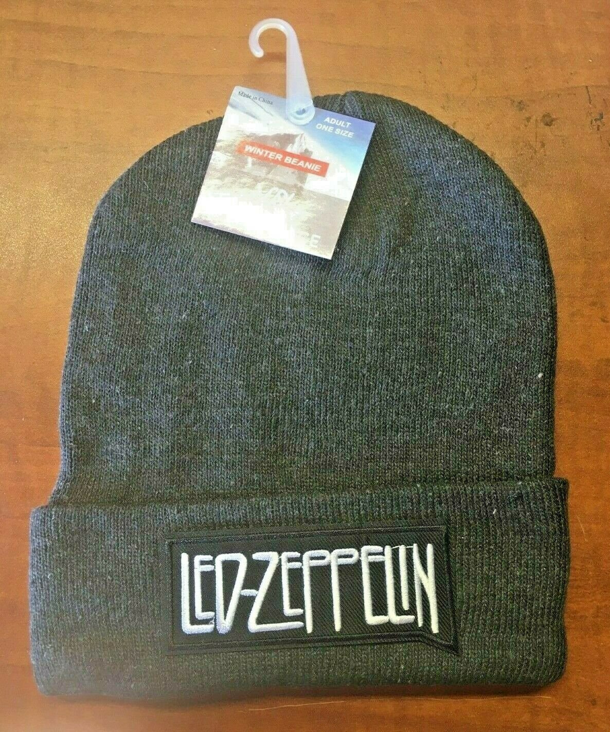 Led Zeppelin Gray Beanie One Size Fits All New
