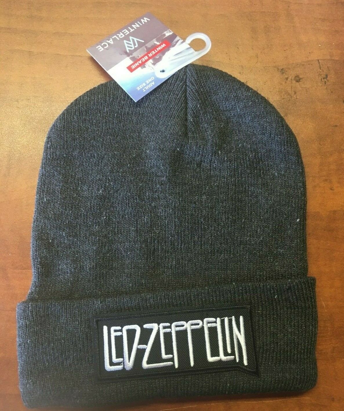 Led Zeppelin Gray Beanie One Size Fits All New