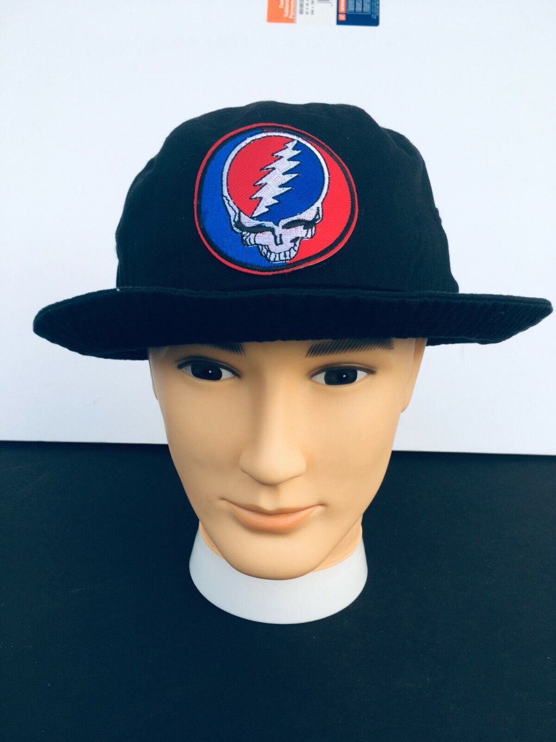 Grateful Dead Steal Your Face Black Bucket Hat New