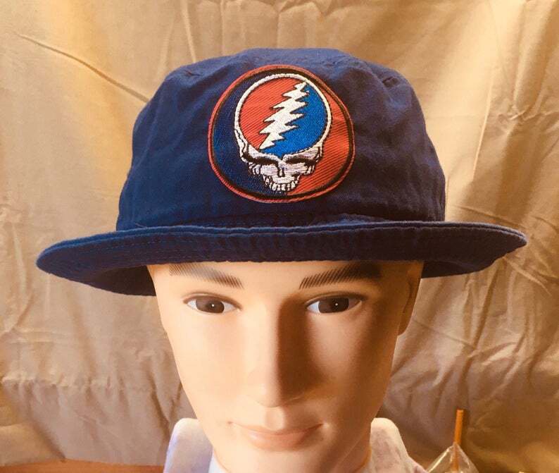 Grateful Dead Steal Your Face Blue Bucket Hat New