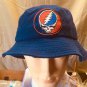 Grateful Dead Steal Your Face Blue Bucket Hat New