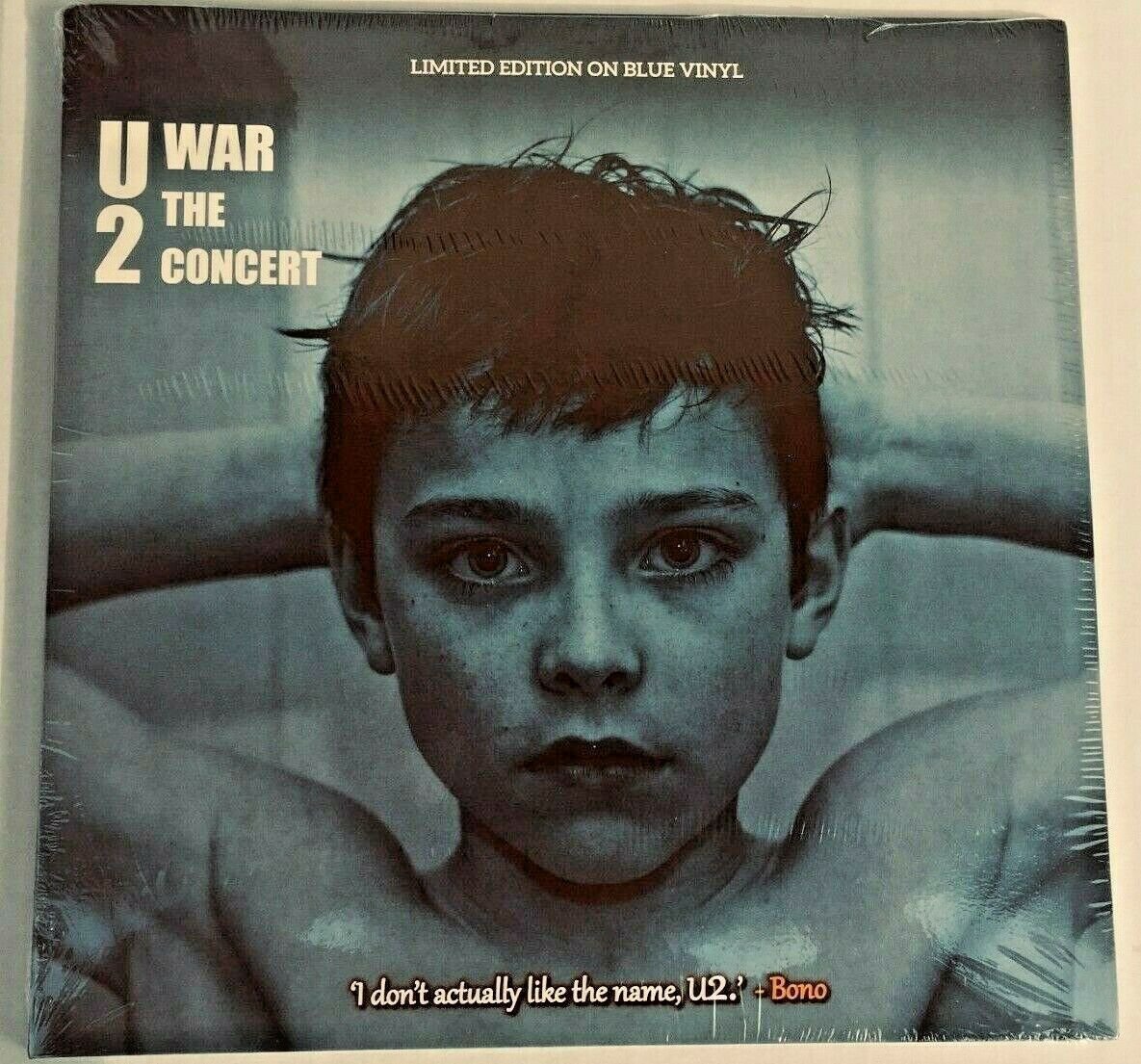 U2 WAR THE CONCERT 10 INCH BLUE VINYL LTD ED OF 2000 2 LP NEW RARE