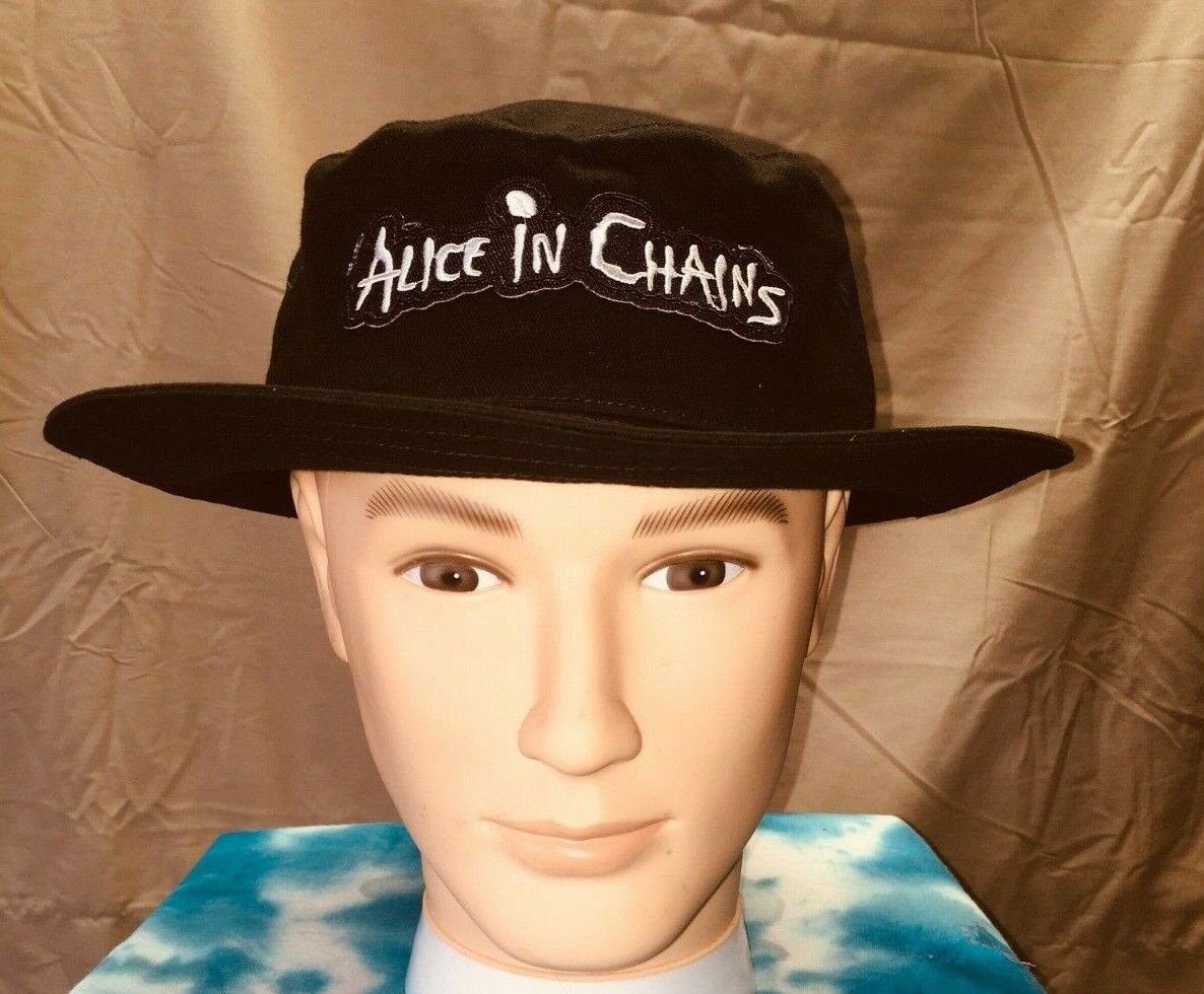 Alice In Chains Black Bucket Hat New