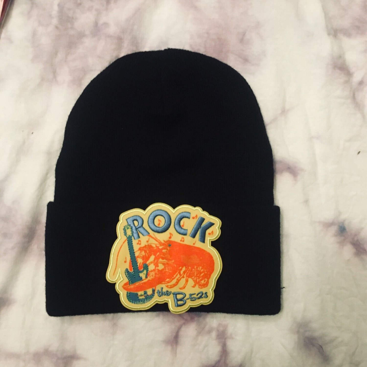 B-52's Rock Lobster Black Beanie