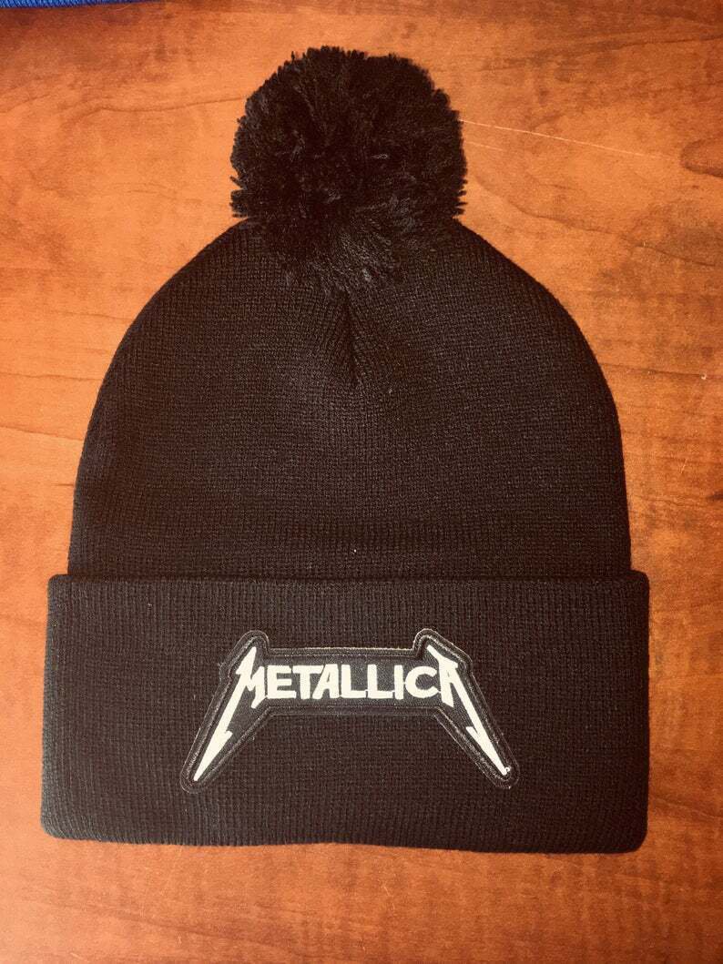 Metallica Beanie With Pom-Pom One Size Fits All New