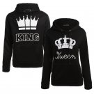 Cute Couple Hoodies - King and Queen Crown Matching Couple Sweatshirts