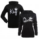 Queen King Printed Hooded Sweatshirt Fashion Couples Pullover Hoodie