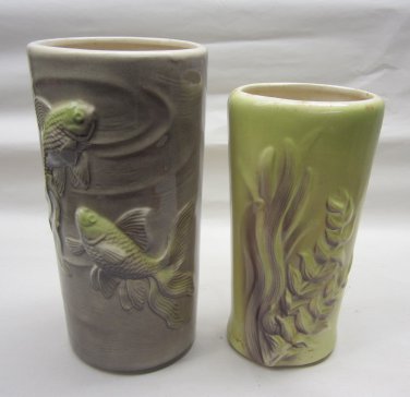 Royal Copley Pottery Koi Fish Vase Other