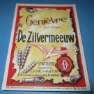Set of Three Matching 1930s GENIEVRE Spirit Bottle Labels