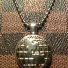 Silver Globe Pendant Necklace