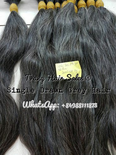 Single Drawn Grey Hair Wholesale Price Top Gold Quality Supplier