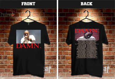 KENDRICK LAMAR tour dates 2017-18 black two side code 03