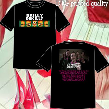 okilly dokilly tour dates 2018-19 black two side s-3xl code 03