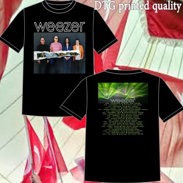 weezer tour dates 2018-19 black two side s-3xl code 01