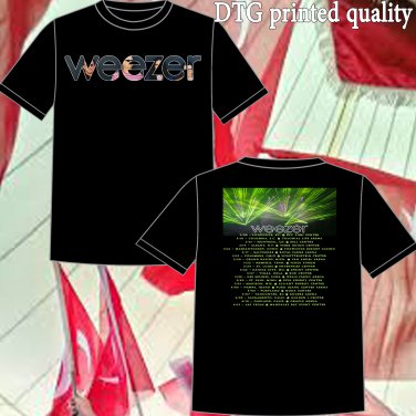 weezer tour dates 2018-19 black two side s-3xl code 03