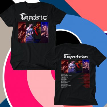 tantric tour dates 2018-19 black two side s-3xl code 01a