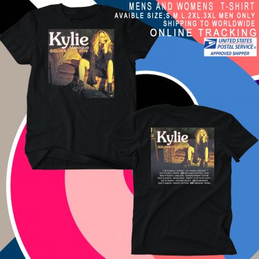 kylie minogue 2019 black two side s-3xl code 1