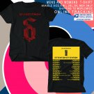 shinedown tour 2019 black tee two side code001