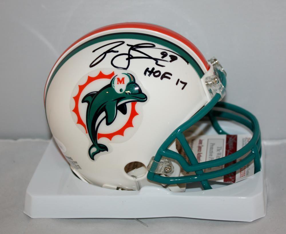 Jason Taylor Autographed Signed Miami Dolphins Mini Helmet JSA