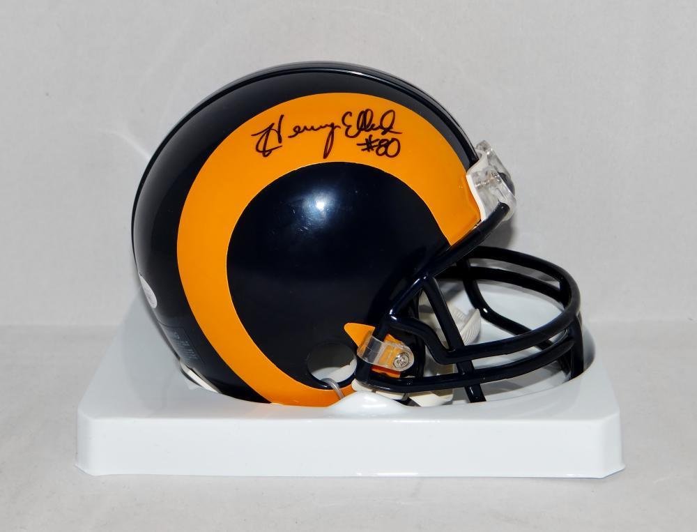Henry Ellard Autographed Signed Los Angeles Rams Mini Helmet JSA
