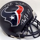 Deshaun Watson & DeAndre Hopkins Autographed Signed Houston Texans Mini Helmet BECKETT