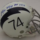 Ron Mix Autographed Signed San Diego Chargers Mini Helmet BECKETT