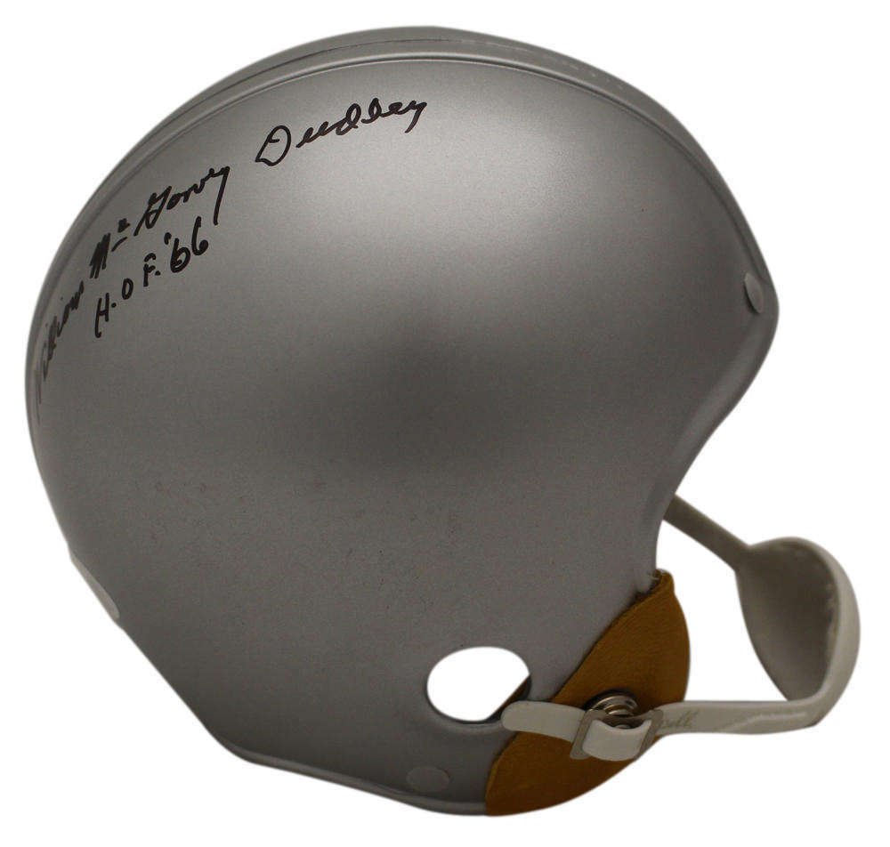 Bullet Bill Dudley Autographed Signed Throwback Detroit Lions Mini Helmet JSA