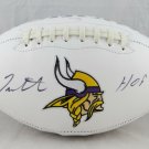 Fran Tarkenton Autographed Signed Minnesota Vikings Logo Football JSA