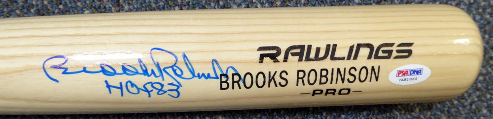 Brooks Robinson Orioles Signed Autographed Rawlings Baseball Bat PSA