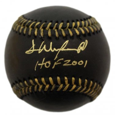 Dave Winfield Yankees Padres Signed Autographed Black Official Baseball JSA