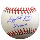 Gaylord Perry Giants Indians Signed Autographed MLB Baseball PSA