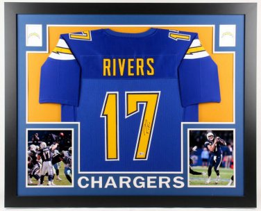 Philip Rivers Autographed Signed Chargers Framed Jersey BECKETT