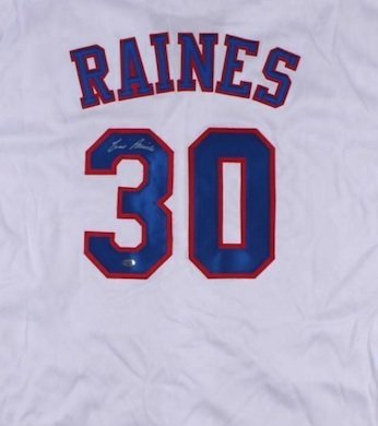 Tim Raines Autographed Signed Montreal Expos Jersey LEAF COA
