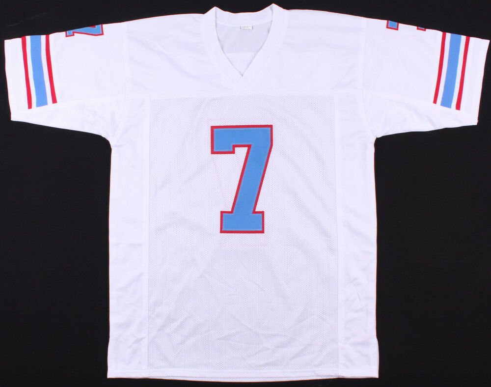 Dan Pastorini Signed Autographed Houston Oilers Jersey JSA