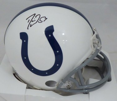 Darius Leonard Autographed Signed Indianapolis Colts Mini Helmet BECKETT