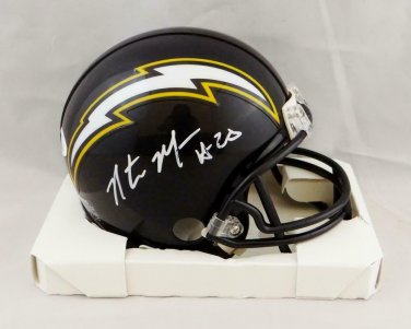 Natrone Means Autographed Signed San Diego Chargers Mini Helmet JSA
