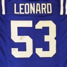 Darius Leonard Autographed Signed Indianapolis Colts Jersey BECKETT