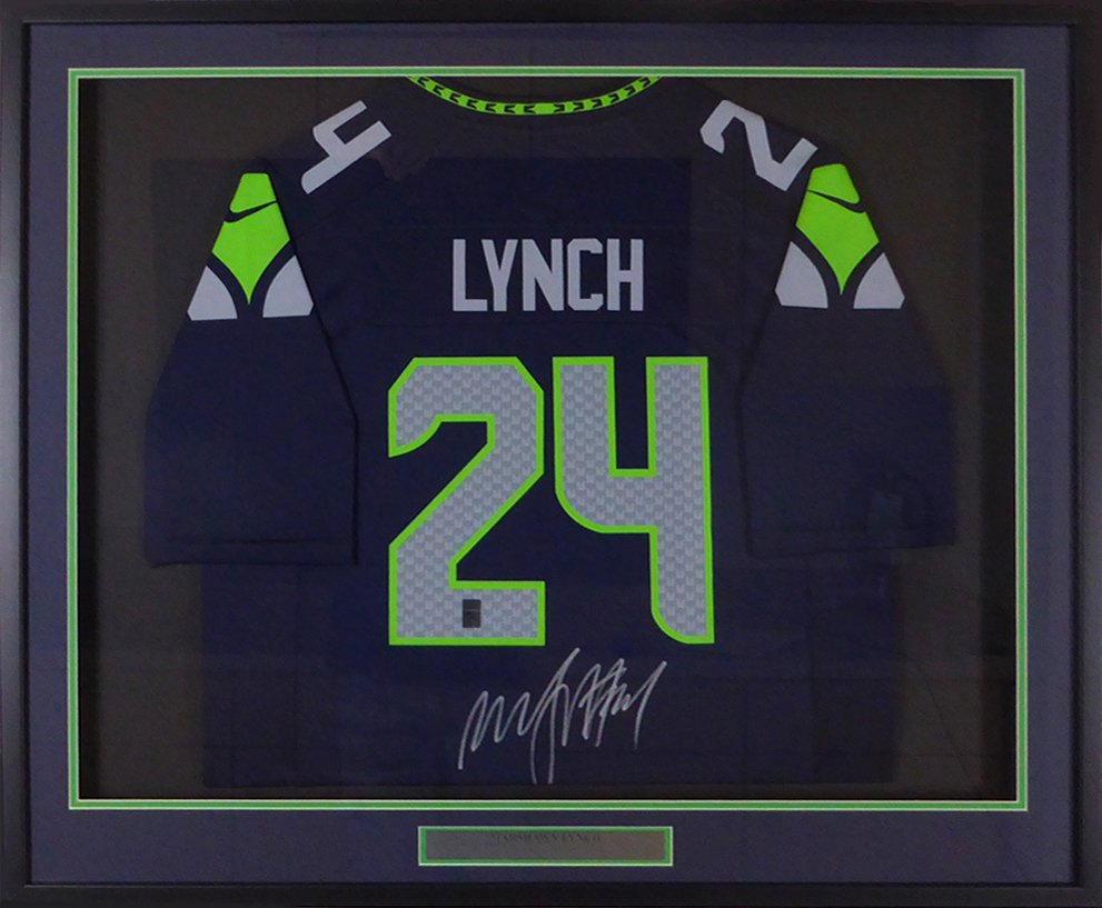 framed seahawks jersey