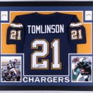 LaDainian Tomlinson Autographed Signed Framed Chargers Jersey BECKETT