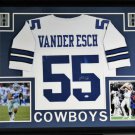 Leighton Vander Esch Autographed Signed Framed Dallas Cowboys Jersey JSA