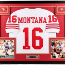 Joe Montana Autographed Signed Framed San Francisco 49ers Jersey JSA