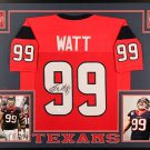 JJ Watt Autographed Signed Framed Houston Texans Jersey JSA