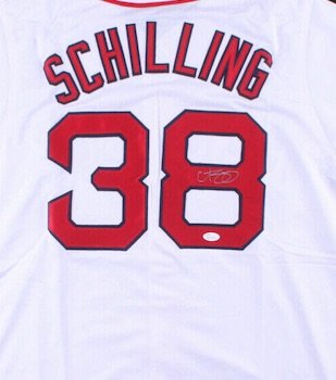 Boston Red Sox Shirts Men Curt Schilling Signed Authentic 2001