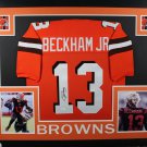 Odell Beckham Jr Autographed Signed Cleveland Browns Framed Jersey JSA