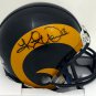 Kurt Warner Autographed Signed Rams Mini Helmet BECKETT