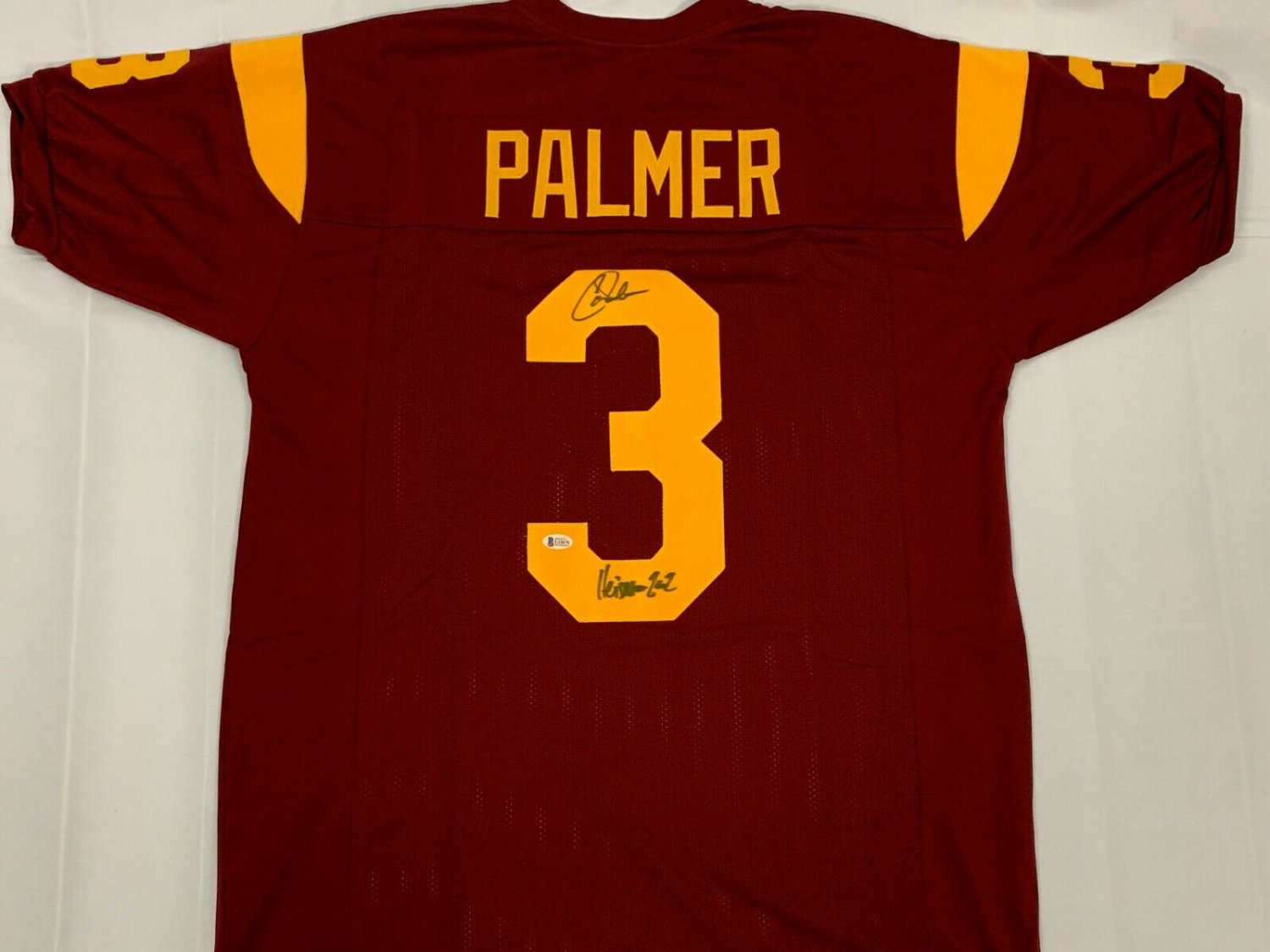 Carson Palmer Signed Autographed Framed USC Trojans Jersey BECKETT