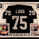 Howie Long Autographed Signed Framed Oakland Raiders Jersey JSA